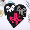 Acrylic Couple Warm Hats Printing Cold Cap Gift Casual Skullies  Men Women