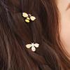 Kawaii Mini Bee Diamond Metal Hair Clip Hairband Comb Bobby Pin Barrette Hairpin Headdress Accessories Beauty Styling Tool