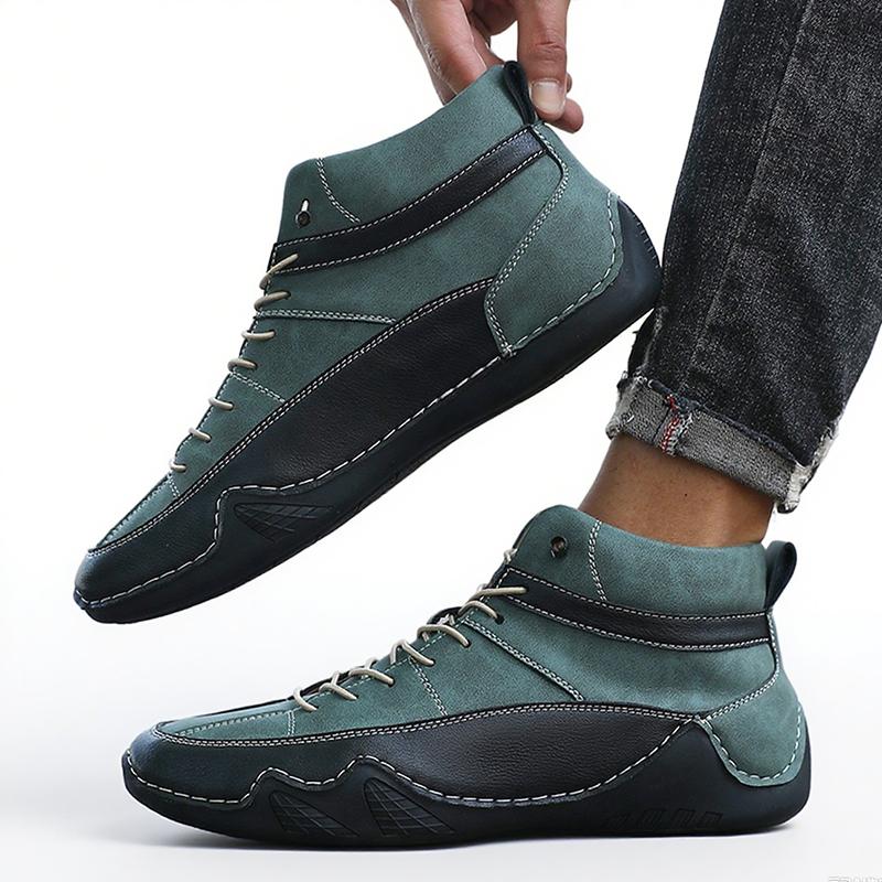 

Мужские походные ботинки для активного отдыха, нескользящие тренировочные рабочие ботинки, зеленые спортивные ботинки на толстой подошве, новая осенне-зимняя обувь 2025 года 39 зелёный