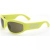 MoSchino Men S Grey SunglaSSeS Matte Lime 60 Mm