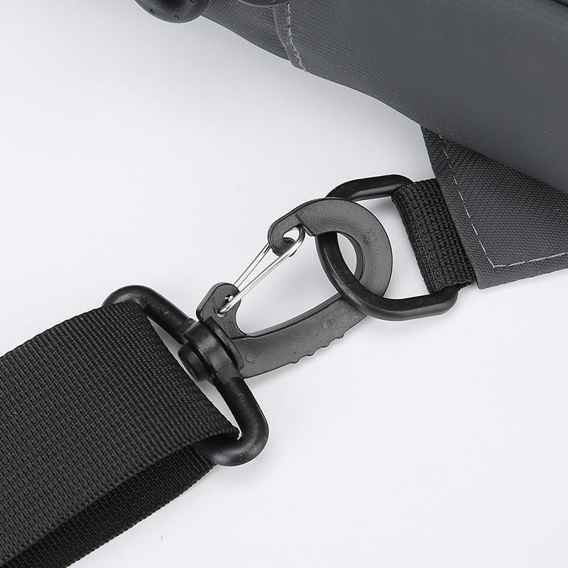 Multi-Layer Men's Chest Bag Handbag Solid Color Shoulder Bag