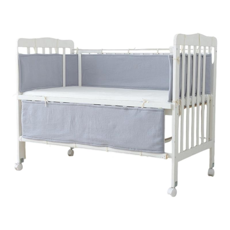 2 Piece/set User Friendly Baby Cot Rail Guard Elastic Cushioning Padding With Easy Setups For Infant Crib Protection