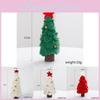 Adorable Small Green Wool Felt Christmas Tree For Cozy Seasonal Table Display