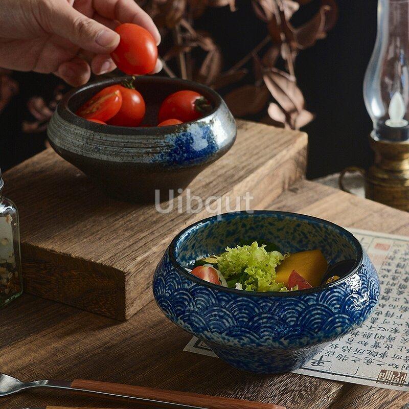 Japanese Style Ceramic Conical Bowl Creative Dessert Simple Deep Salad Bowl Commercial Rice Elegant Soup noodle ramen bowl