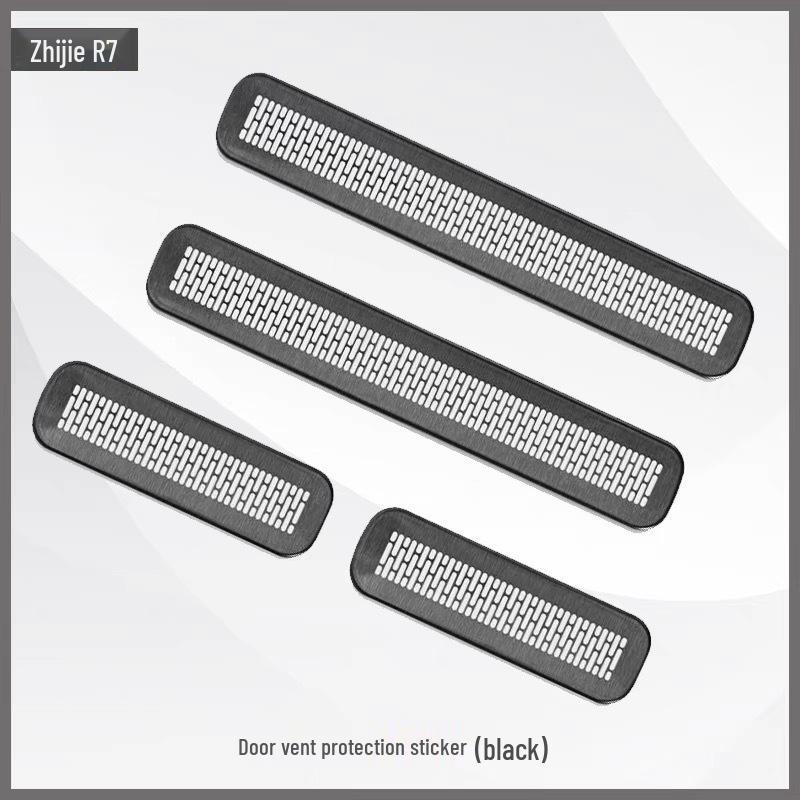 Zhijie R7 Stainless Steel Car Door Dust Cover - Interior Protection Accessory