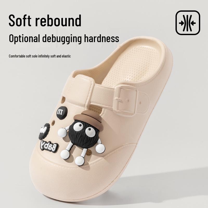 Women's 2025 Anti-slip Closed Toe Half Slippers - New Summer Style for Office Wear