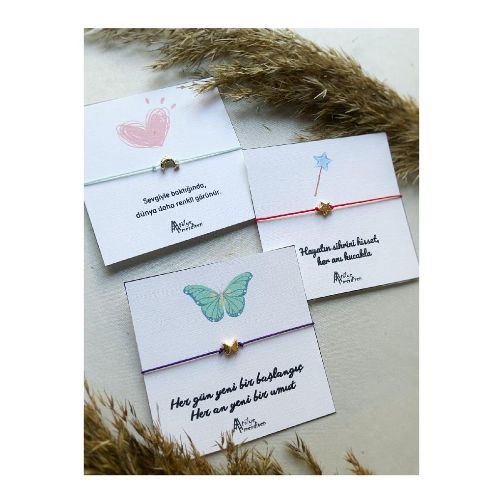 Zestaw 3 bransoletek przyjaźni Zestaw bransoletek upominkowych Bff Butterfly Dolphin Star