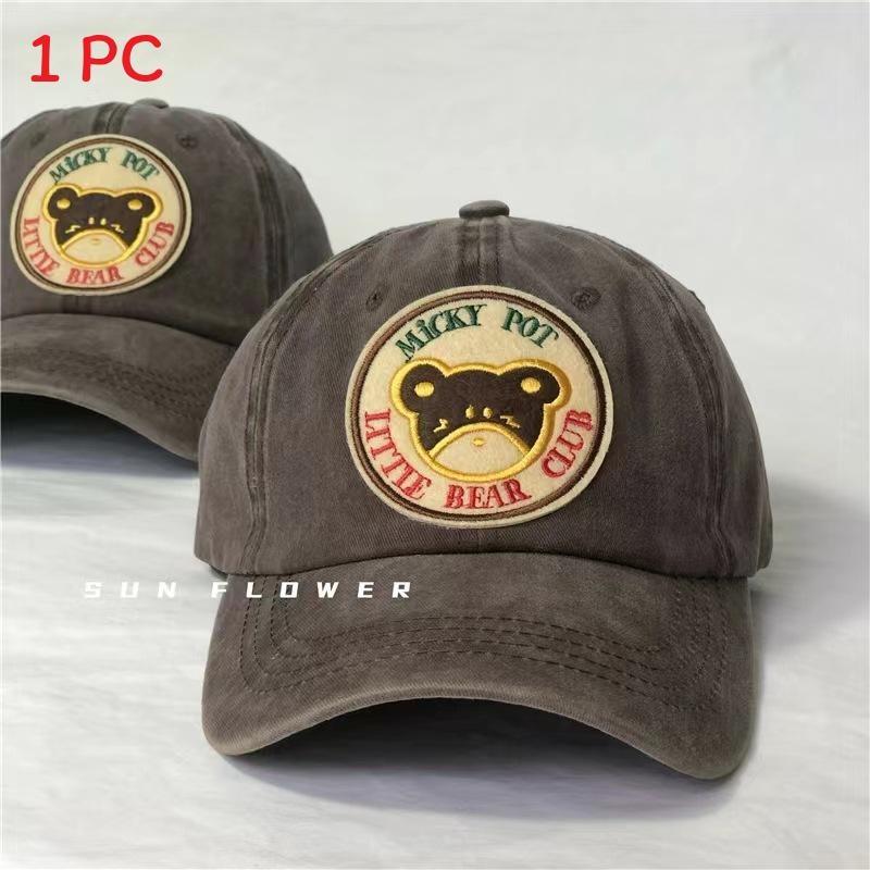 Pink Heart Cute Baseball Cap For Women With Summer Breathable Material