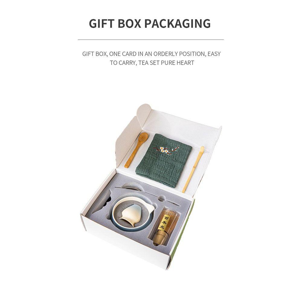 4/7Pcs with Pouring Spout Japanese Matcha Set Reusable Matcha Making Kit Japanese Matcha Bowl  Gifts