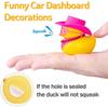 Rubber Cowboy Duck Car Ornaments Yellow Ducks Decoration Dashboard with Cowboy Hat Necklace Sunglasses