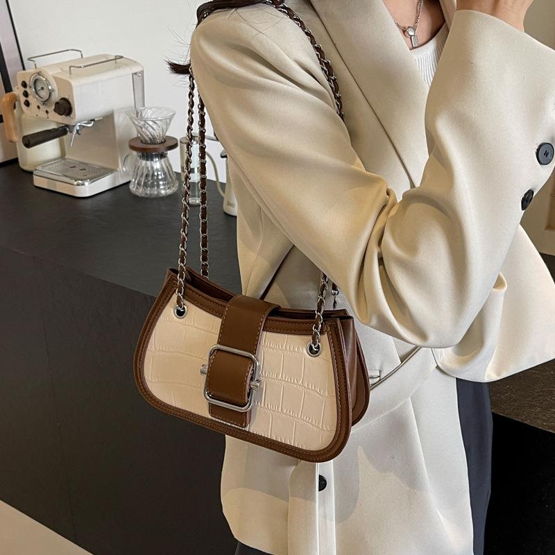 Popular bags women's new spring and summer trendy texture fashionable single shoulder underarm bag method stick bag