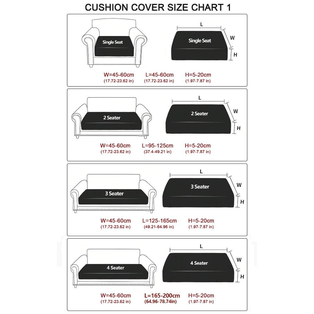 1pc Jacquard Sofa Slipcover Twill Pattern Elastic Sofa Covers Furniture Protector for Bedroom Office Living Room Home Decor