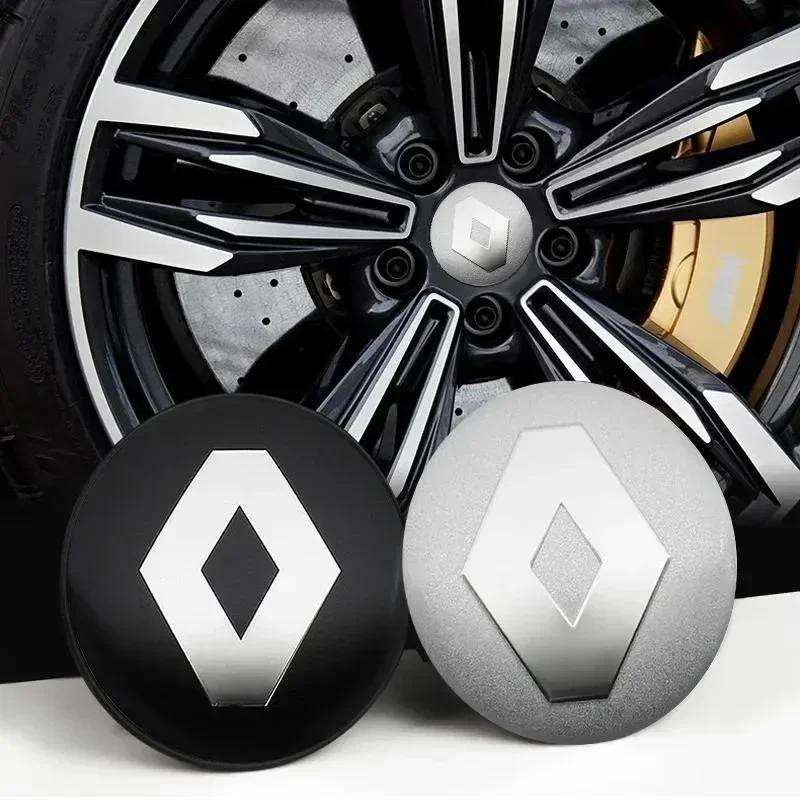 Hub Caps For Renault Megane 2 3 4 Twingo Clio Talisman Captur Kwid Scenic GT 4Pcs 56mm Car Wheel Center Hub Cap Stickers Accesso