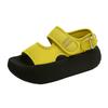 Velcro Thick-soled Heightening Sports Sandals Women's 2025 Summer New Models Step On Shit Feeling with Skirt Beach Sandals