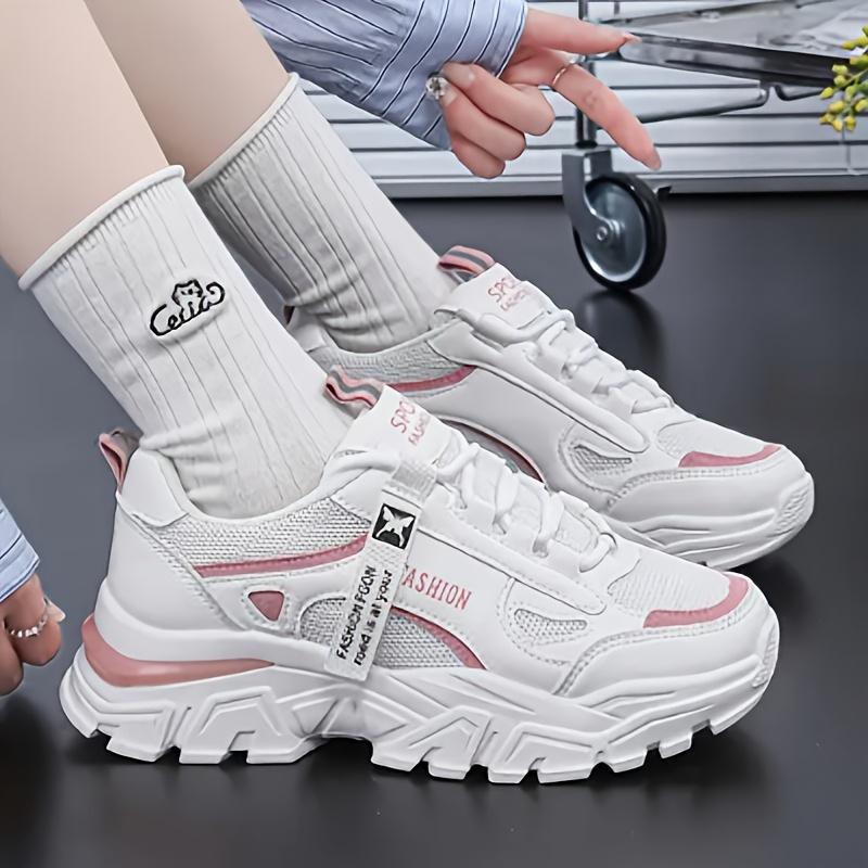 New 2025 Summer Women's Dad Shoes Trendy Soft-Soled Lightweight Ideal for Slimming Highly Versatile and Popular Sports Shoes