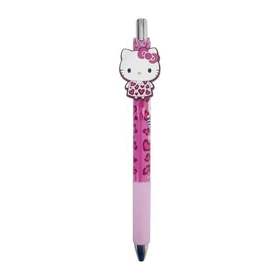 A-Planning Sanrio Characters Mechanical Pencil with Charm - Heart Leopard (Pen: H150x12mm) K6316E Heisei Gal Series
