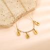 CARLIDANA Personality DIY Number Stainless Steel Digital Gold Plated Pendant Charm Necklace Accessories Jewelry Making Women Men
