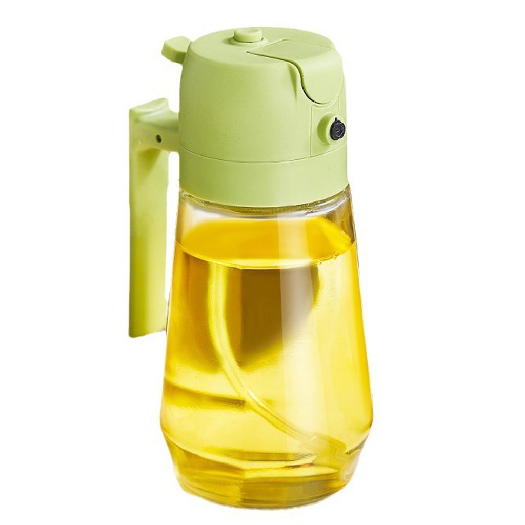 2 In 1 Oil Spray Bottle Kitchen Olive Oil Dispenser Leakproof High Capacity Oil Sprayer For Cooking Salad Barbecue BBQ Baking