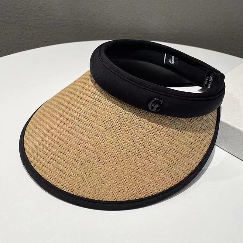 Large brim summer empty top summer UV protection sun protection hat female UV sun hat sun hat face cover UPF50 +