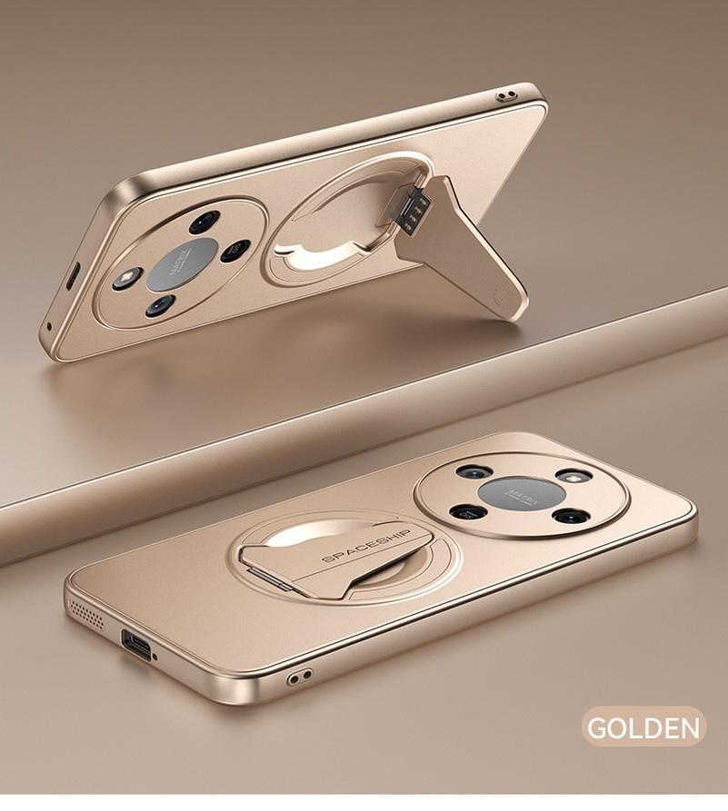 

Skin-like Frosted Feel Car Invisible Magnetic Stand Holder Case For Honor Magic 7 Lite 7 6 Pro Honor 300 200 GT Pro X9c Cover HONOR Magic7 Pro