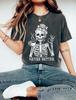 Coque Desarrumado Bebendo Café Para Mulheres Nunca Melhor Esqueleto Camiseta Comfort Colors Camiseta Unissex