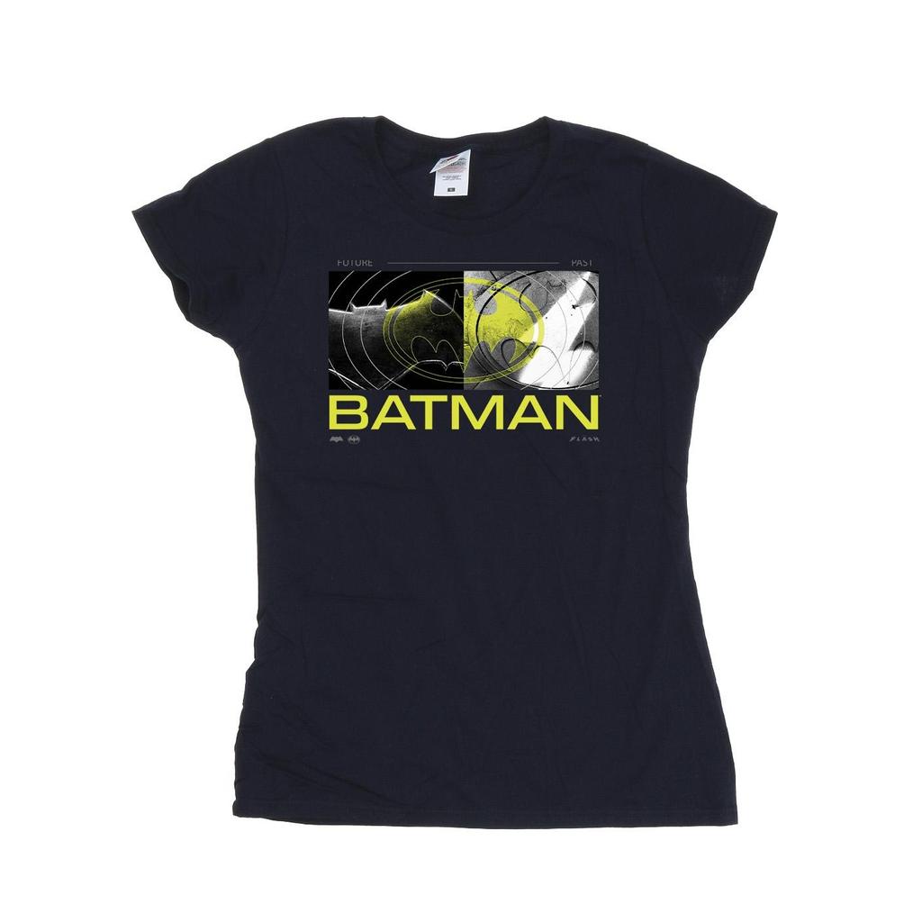 DC Comics Womens/Ladies The Flash Batman Future To Past Cotton T-Shirt