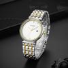 Minimal Business Men Quartz Watch PLADEN Stainless Steel Band Round White Dial Date Wristwatch Luxury Male Daily Wear Gift Watch