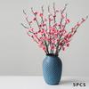 Artificial Plum Branches, Winter Red Wintersweet Plastic Holiday Flowers (Vase No'S Day, New Year, Wedding Hall Decor, Anniversary Decoration, And As