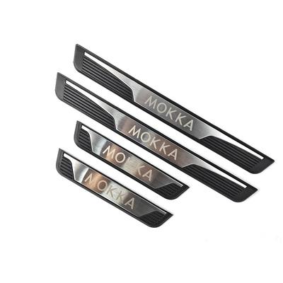 4Pcs/Lot ABS Stainless Steel For 2012- OPEL MOKKA X J13 Door Sill Pedal Welcome Scuff Plate Decoration Cover