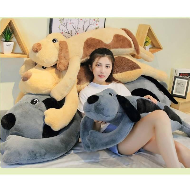 Entzückendes Plüsch-Hundekissen für Mädchen mit abnehmbarem Bezug Perfekt zum Schlafen Kuscheln