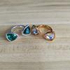 New Hot Selling Triangular Gemstone Ring for Summer 2026, Suitable As a Jewelry Gift for Couples