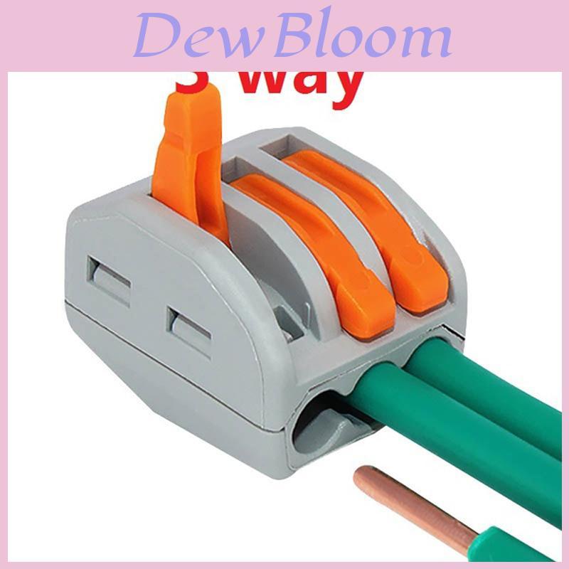 Premium Quality 3 Way Reusable Spring Lever Terminal Block Electric Cable Connector Wire
