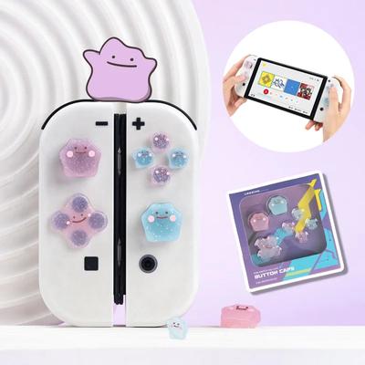Pokemon Ditto Silikonové krytky na palec pro joystick Switch Lite pro Nintendo Switch NS Switch OLED Gripy na palcové páčky Příslušenství
