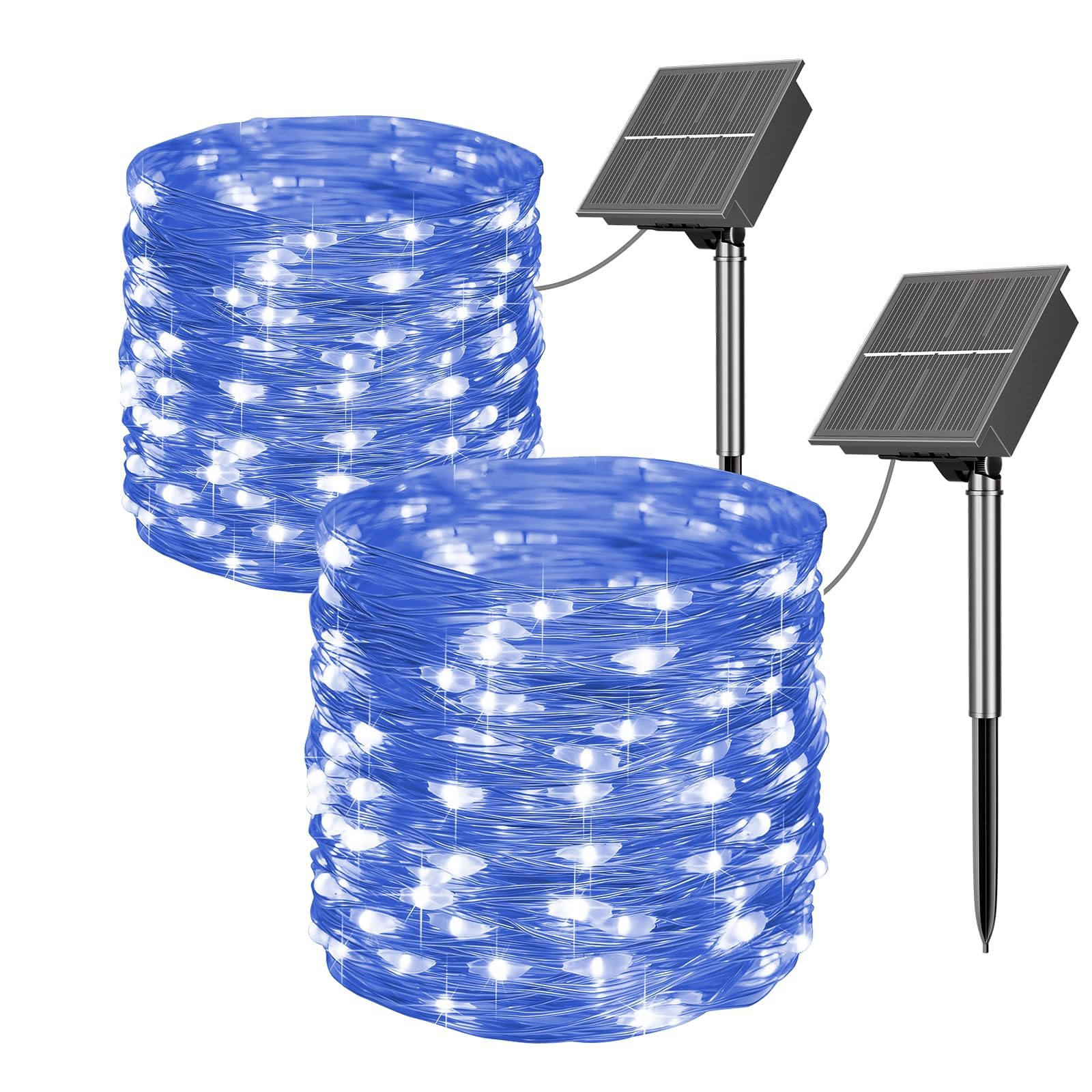 

Solar-Powered LED String Lights for Christmas Trees, Super Bright, 20M, 200 Bulbs, 8 Lighting Modes, Automatic Nighttime Turn-On, IP65 Waterproof,