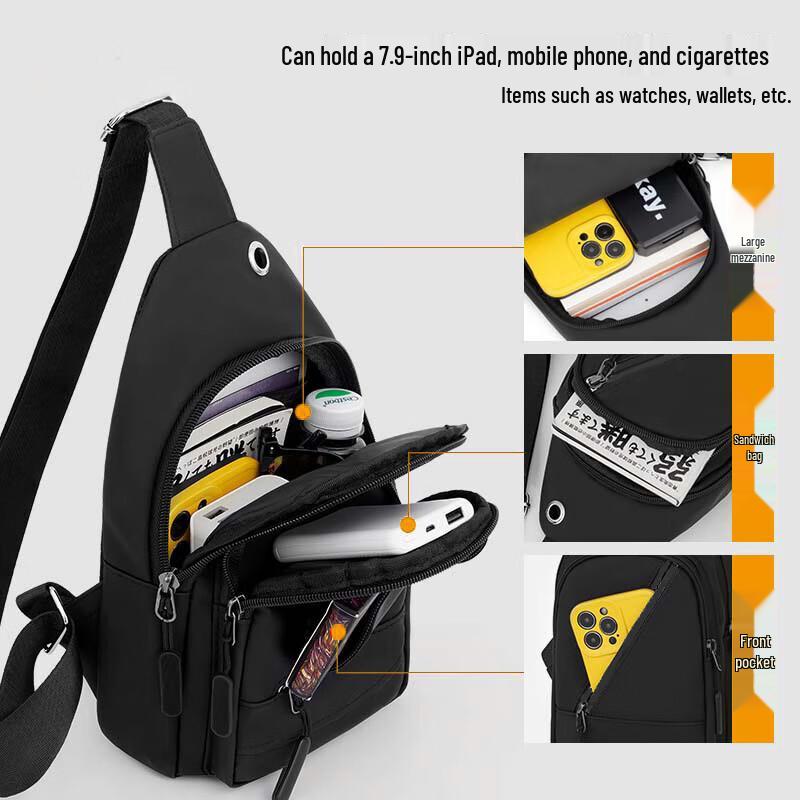 Мужская сумка-кроссбоди 361° большой емкости