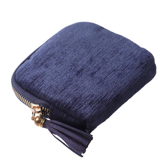 Sac à Bijoux Grande Capacité Fermeture Éclair Portable Organisateur de Bijoux de Voyage Multi-Compartiments Pochette de Rangement pour Bijoux