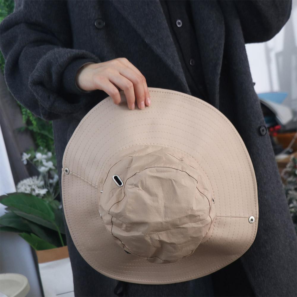 UV Protection Men's and Women's Hat Waterproof Drawstring Bucket Hat Ins Wide Brim Sun Hat Outdoor