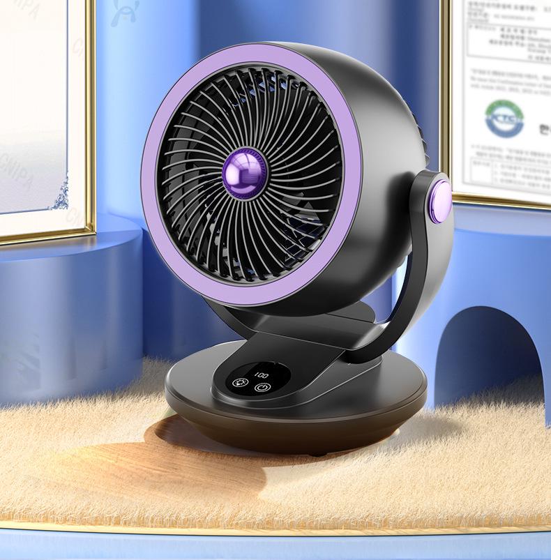 High-Power Desktop Air Circulation Fan - Quiet, Small, and Ideal for Student Dorms or Offices