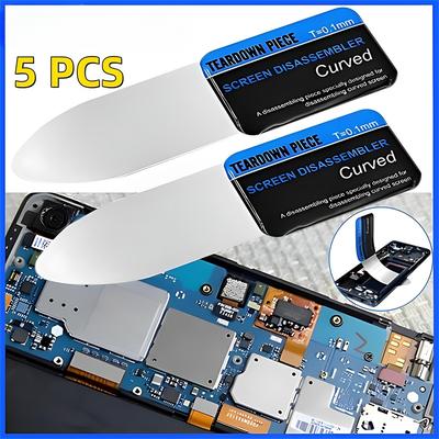1-5 buc. Ecran LCD curbat pentru telefon mobil Spudger Deschidere Pry Card Instrumente Ultra subțire Flexibil Telefon mobil Dezasambla oțel Metal