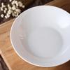 Ceramic Plate Creative Pure White Bone China Tableware, Chinese Household Soup Plate Restaurant Plates