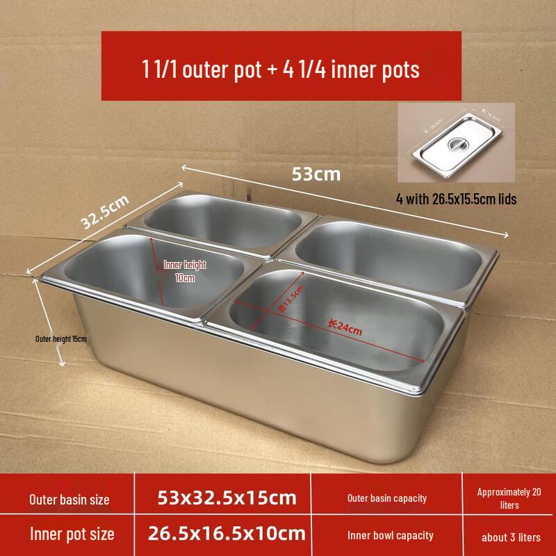 Stainless Steel Insulated Divided Canteen Tray
