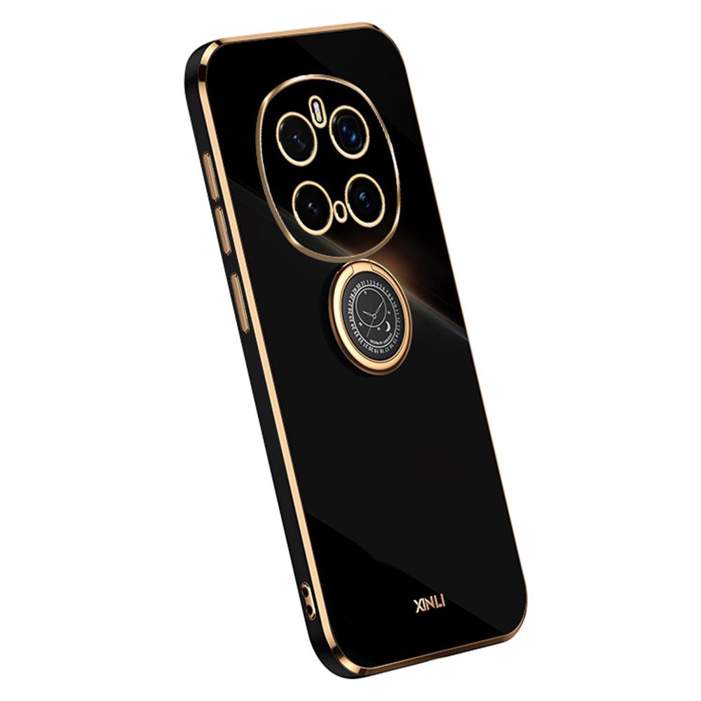 

XINLI Для Honor Magic7 Pro 5G Чохол Кільце-підставка Гальванічне покриття TPU Чохол для телефону F