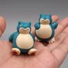 5 Pcs/Lot Snorlax Mini Figure 1.8-3cm Micro Landscape Cake Decoration Kawaii Ornaments Toy Gift