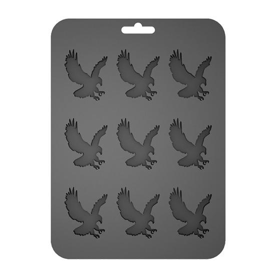 Silicone Eagle Ice Tray 9-Cavity Easy Release Chocolate Biscuit Mold DIY Creative Animal Shape Ice Cube Maker for Kitchen Baking