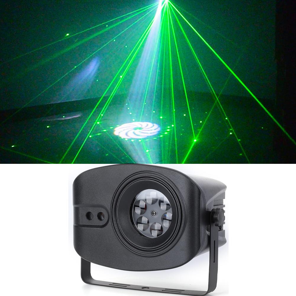 Clear Patterned Projection Light Colorful Rotating Voice Control Stage Light