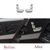Car Inner Seat Adjust Button Sticker 2012-2016 For Benz ML GL Trim Matte Silver