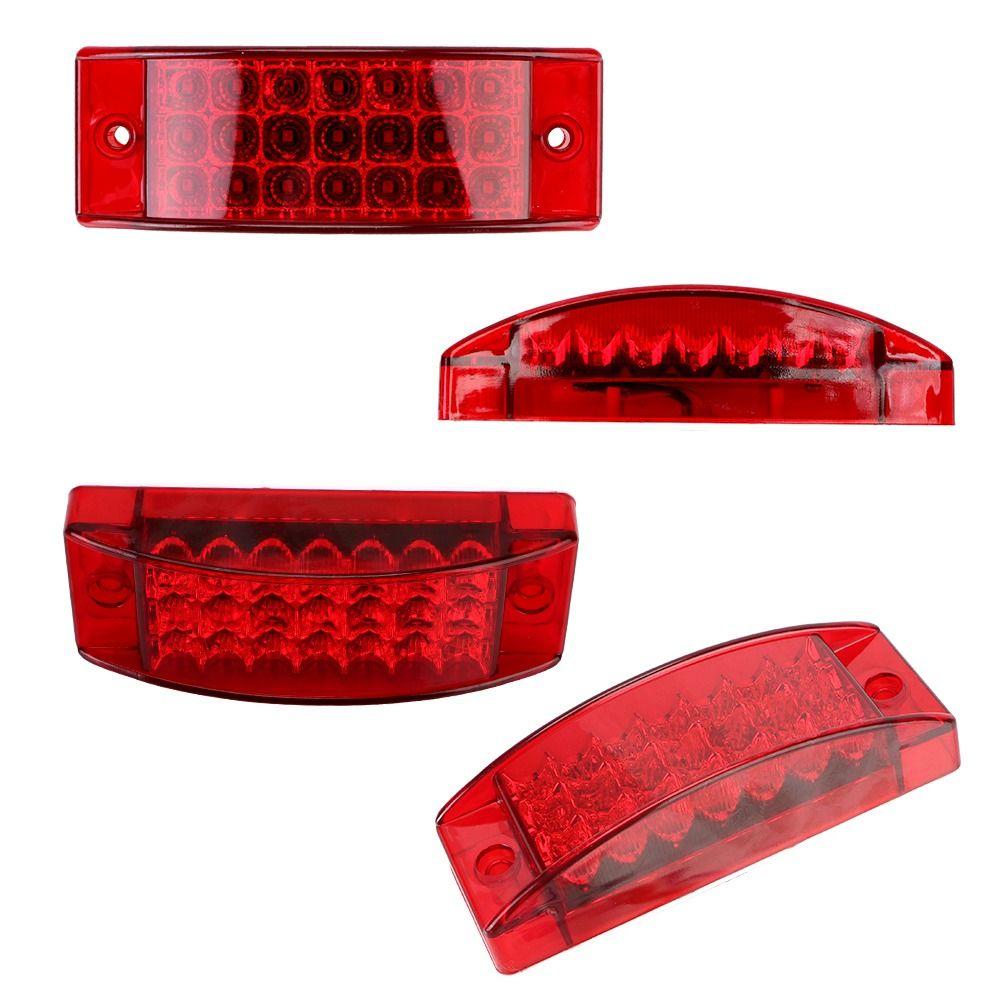 Square 21LED Truck Clearance Light Anti Collision LED Marker Side Light Signal Tail Light  Boat