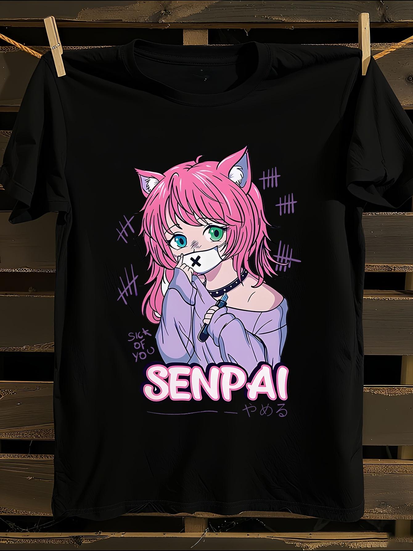 Anime Tshirt Anime Neko Girl Graphic Tshirt XXXL