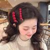 Ancola Red Heart Seamless Hair Clip for Side Bangs