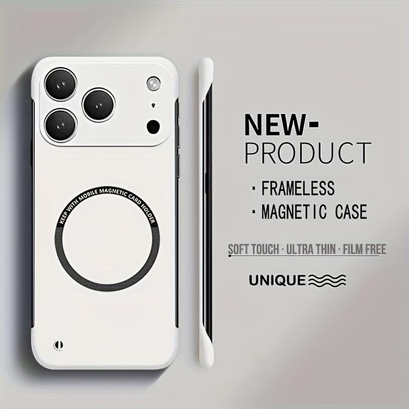 Ultra Thin Magnetic Frameless Case for for For Iphone 17 Air 16 1 14 13 12 11 Pro Max X XR 7 8 Plus Matte Back Cover